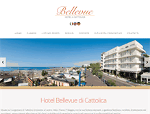 Tablet Screenshot of bellevue-hotel.it